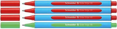 Schneider Schreibgeräte 1 stuk(s) Kugelschreiber Slider Edge XB 4er Stiftebox, Lehrer-Korrekturset 152272 Balpen N/A