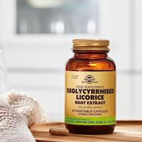 Solgar Deglycyrrhised Licorice (Zoethout) Root Extract Capsules - thumbnail