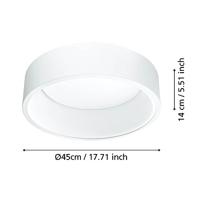 Stars of Light Led plafondlampMarghera 1 45cm wit - 39286 - thumbnail