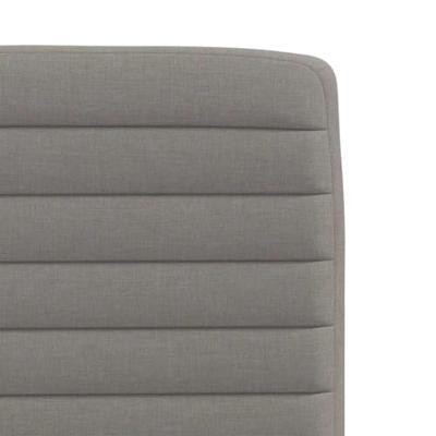 Eetkamerstoelen draaibaar 2 st stof taupe