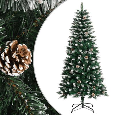 Kunstkerstboom met standaard 120 cm PVC groen Kunstkerstboom met standaard 120 cm PVC groen