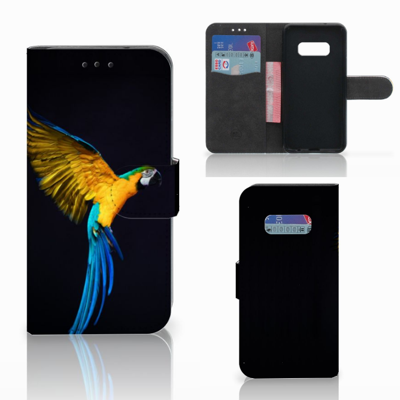 Samsung Galaxy S10e | Telefoonhoesje | Met pasjeshouder | Papegaai