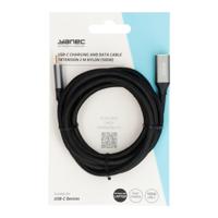 Yanec usb-c laad- en datakabel verlengkabel 2m nylon (100w) - thumbnail