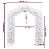 VidaXL Kerstboog 270 cm wit - thumbnail