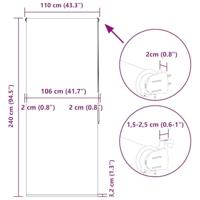 Doucherolgordijn 110x240 cm stofbreedte 106 cm - thumbnail