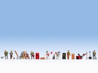 NOCH 0016220 H0 Winterdag figuren Geverfd, Staand - thumbnail