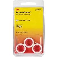 Scotchcode navulrollen kabelmarkering 80-6114-2794-1 Wit, Geel 3M - thumbnail