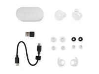 Denon PerL Pro True draadloze oordopjes, gepersonaliseerd geluidsprofiel, ruisonderdrukkende oordopjes, waterbestendige oortelefoons, met ingebouwde microfoons en lange batterijduur - wit - thumbnail
