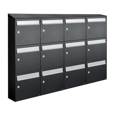 Allux Flow Set 4-Breed, 3-Hoog Met Dak Zwart - 40040070_4x3d