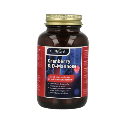 All Natural Cranberry & D-Mannose 60 Capsules All Natural Cranberry & D-Mannose 60 Capsules