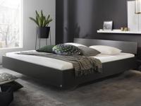 Bed IXANA 180x200 metaalgrijs met hoofdeinde - thumbnail