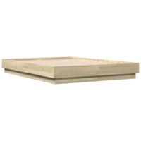 Bedframe bewerkt hout sonoma eikenkleurig 90x190 cm - thumbnail