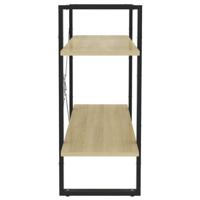 Boekenkast met 2 schappen 80x30x70 cm spaanplaat sonoma eiken - thumbnail