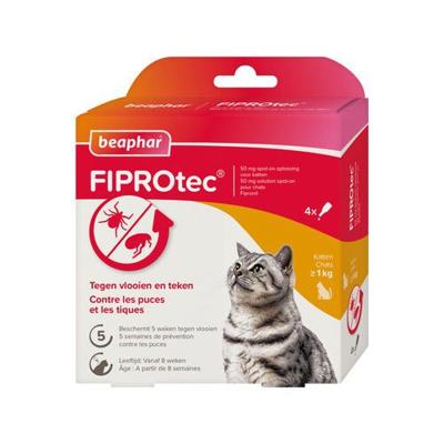 Beaphar FIPROtec tegen Vlooien en Teken Katten Beaphar FIPROtec tegen Vlooien en Teken Katten