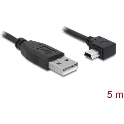 Delock 82684 USB-kabel USB 2.0 USB-A stekker, USB-mini-B stekker 5.00 m Zwart