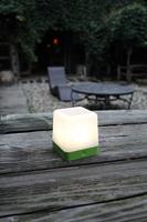 Lutec Table Cube LED-Solarlamp (groen) - thumbnail