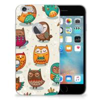 Apple iPhone 6 Plus | 6s Plus | TPU Hoesje | Vrolijke Uilen - thumbnail