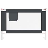 VidaXL Bedhekje peuter 100x25 cm stof donkergrijs - thumbnail