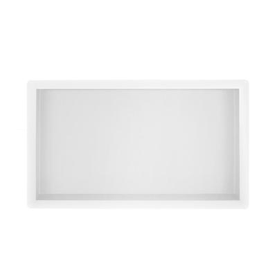 Wiesbaden Inbouwnis 30x60x10 cm RVS Mat Wit