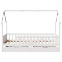 Kinderbedframe met lades 90x190 cm massief grenenhout - thumbnail