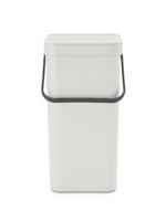 Brabantia Sort & Go afvalemmer 16 liter light grey - thumbnail