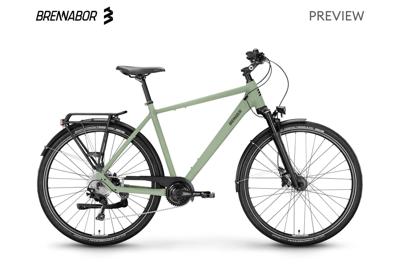 BRENNABOR trekkingfiets "t-60" (#1) bike brennab. t-60 28/50 27sp forest/green