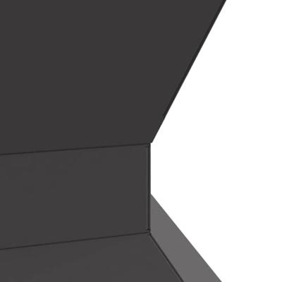 VidaXL Vuurkorf zwart 50 x 50 x 40 cm staal