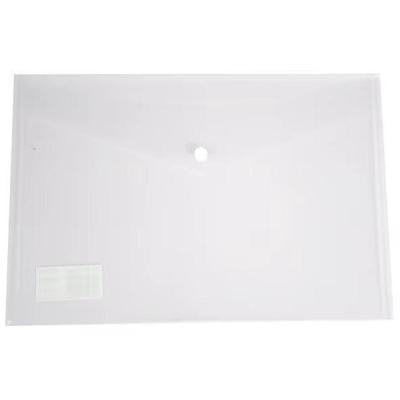 Documentenmap, A3, transparante PP, velcro sluiting, pak van 5 stuks