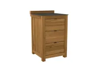 Passion Grills | Buitenkeuken Onderdeel | Milano Buitenkeukenkast 3 Lades | 58 x 63 cm | Belgium Dark Grey - thumbnail