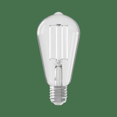 CALEX - LED Lamp - Smart LED ST64 - E27 Fitting - Dimbaar - 7W - Aanpasbare Kleur CCT - Transparant Helder