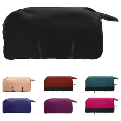 VidaXL Paardendeken donkergroen en zwart 115 cm polyester