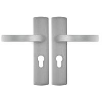 AXA AXA Curve klik deurkruk Blok op schild profielcilindergat 72mm - aluminium - thumbnail