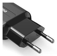 Hama Oplader 2x USB-A 12W Oplader Zwart - thumbnail