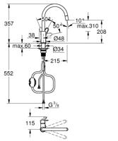 Mengkraan Grohe Start Flow - 30569000 Blik C-vorm - thumbnail