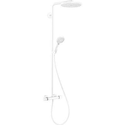 Doucheset HansGrohe Raindance Select S 240 1jet PowderRain Met Thermostaat Mat Wit