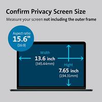 Kensington MagPro™ Privacy Filter Privacyfolie Laptop 39,6 cm (15,6) Beeldverhouding: 16:9 K58353WW Universal - thumbnail