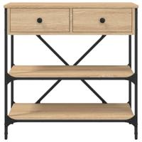 Wandtafel 75x34,5x75 cm bewerkt hout sonoma eikenkleurig - thumbnail