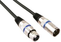 Xlr-kabel xlr mannelijk naar xlr vrouwelijk 3 m zwart Velleman - Velleman - thumbnail