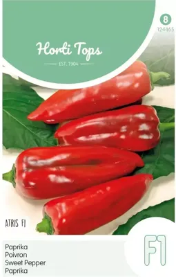Zaden Paprika Atris Hybride F1 (Rode Koehoorn) Hortitops - Hortitops