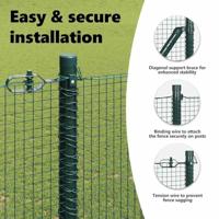 VidaXL Afrasteringspaal groen 10 x 1,5 m (16 x 16 mm gaas) - thumbnail