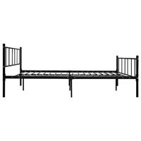 Bedframe metaal zwart 180x200 cm - thumbnail