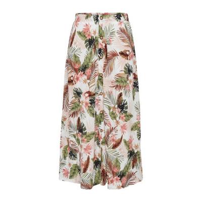 ONLY maxi rok ONLPELL met all over print ecru