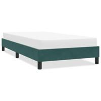 Bedframe zonder matras 80x220 cm fluweel donkergroen - thumbnail
