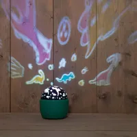Anna&apos;s Collection LED projector dinosaurus lichtgroen Ø 13 x 11,5cm - thumbnail