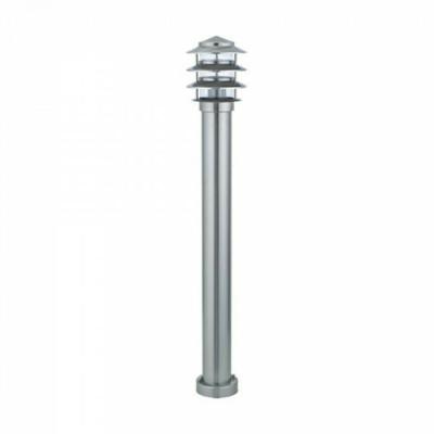 LED Tuinverlichting - Staande Buitenlamp - Kayo 4 - E27 Fitting - Rond - RVS - Philips - CorePro LEDbulb 827 A60 - 8W - Warm Wit 2700K