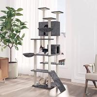 Bussandri Exclusive - Kattenmeubel met sisal krabpalen 191 cm donkergrijs - thumbnail