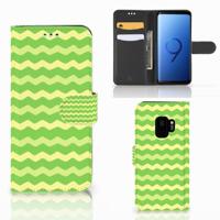 Samsung Galaxy S9 | Telefoon Hoesje | Waves Green - thumbnail