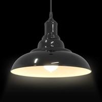 Hanglamp in hoogte verstelbaar E27 31 cm metaal donkerblauw - thumbnail