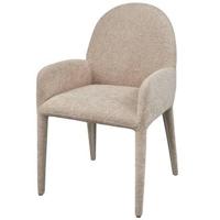 vtwonen Eetkamerstoel 'Elegance' Bouclé, kleur Greige - thumbnail