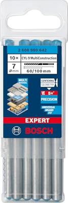 Bosch Accessories EXPERT CYL-9 MultiConstruction 2608900642 Multifunctionele boor 10-delig 7 mm Gezamenlijke lengte 100 mm Cilinderschacht 10 stuk(s) - thumbnail